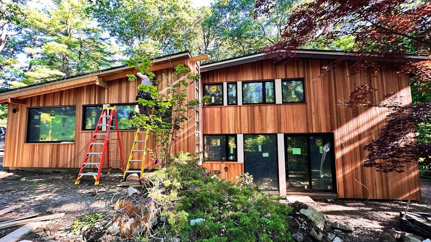 A finished custom home built by RJ Carpentry